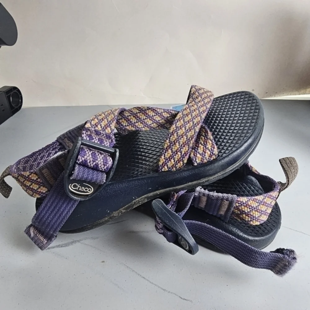 Chaco Kids Ecotread Sandals Picnic Purple Size 12 Outdoors Hiking‎ Beach Vacay